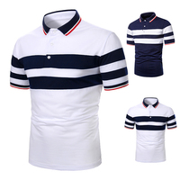 Męska koszulka Polo koszula męska koszulka Polo z krótkim rękawem koszulka Polo w kontrastowych kolorach nowa odzież letnia Streetwear moda codzienna męska topy 3